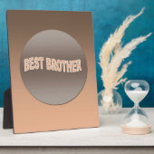 Zwei Tone Bester Bruder Fotoplatte (Seite)