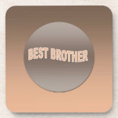 Zwei Tone Bester Bruder Untersetzer (Vorderseite)