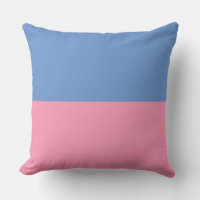 Zwei Tone Blau & Rosa Kinderzimmer Kissen