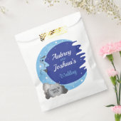 Zwei Tone Blau über der Mondhochzeit Personalisier Geschenktütchen (Versiegelt)
