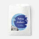 Zwei Tone Blau über der Mondhochzeit Personalisier Geschenktütchen (Vorderseite)