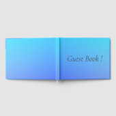 Zwei tone blaue Farbkombination Gästebuch (Voll)