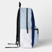 Zwei Tone Blue-Sportthemen Bedruckter Rucksack (Links)
