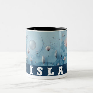 Zwei Töne Blumen anpassbare Tasse