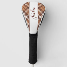 Zwei Tone Brown Golf Head Cover Headcover