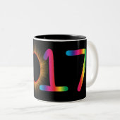 Zwei Tone Coffee Tasse mit Solar Eclipse Image 201 (VorderseiteRechts)