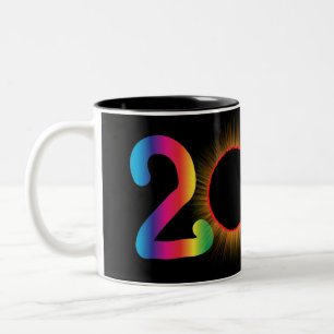 Zwei Tone Coffee Tasse mit Solar Eclipse Image 201