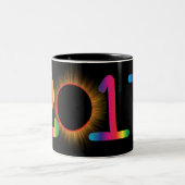 Zwei Tone Coffee Tasse mit Solar Eclipse Image 201 (Mittel)