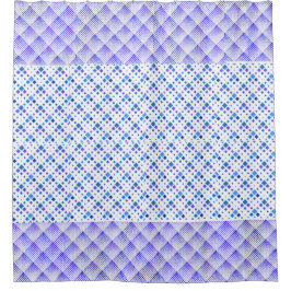Zwei Tone Dreieck Blau Duschvorhang