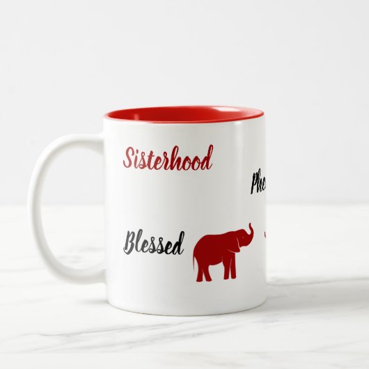 Zwei-Tone-Elefanten-Tasse Zweifarbige Tasse (Links)