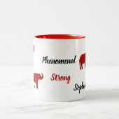 Zwei-Tone-Elefanten-Tasse Zweifarbige Tasse (Mittel)