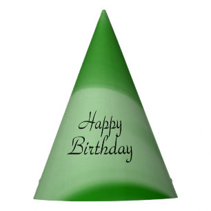 Zwei Tone Emerald Swirl Geburtstag Partyhütchen
