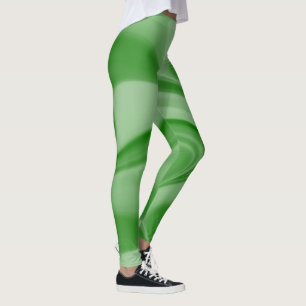 Zwei Tone Emerald Swirl Leggings