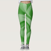Zwei Tone Emerald Swirl Leggings (Vorderseite)