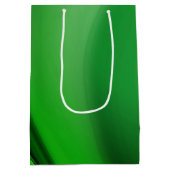 Zwei Tone Emerald Swirl Mittlere Geschenktüte (Rückseite)