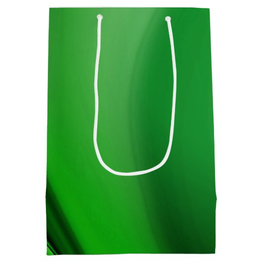 Zwei Tone Emerald Swirl Mittlere Geschenktüte (Rückseite)