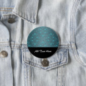 Zwei tone Extravagante Aquamarine Damaskus-Muster Button (Beispiel)