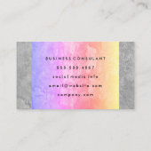 Zwei Tone farbige Grunge Textur Visitenkarte (Rückseite)