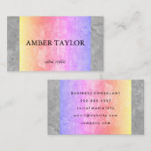 Zwei Tone farbige Grunge Textur Visitenkarte (Vorne/Hinten)