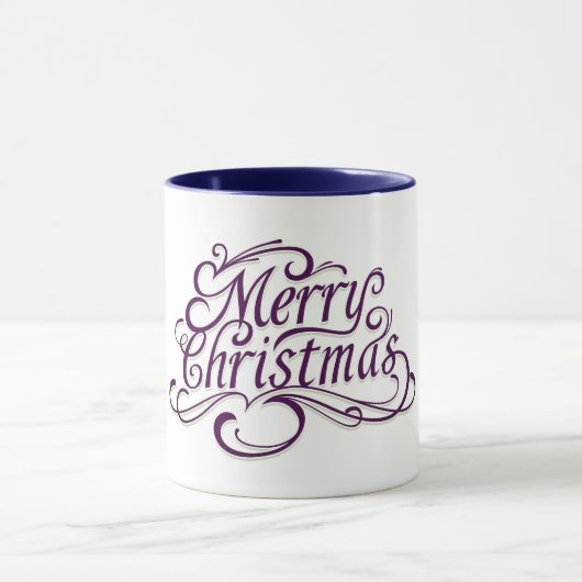 Zwei Tone frohe Weihnachten Tasse (Zentrum)