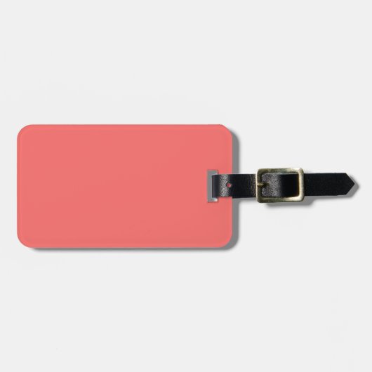 Zwei-Tone-Gepäckstück Brown & Salmon Pink-Gepäckst Gepäckanhänger (Vorderseite horizontal)