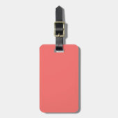 Zwei-Tone-Gepäckstück Brown & Salmon Pink-Gepäckst Gepäckanhänger (Vorderseite vertikal)