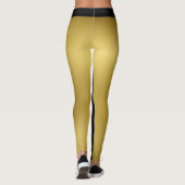 Zwei Tone Gold und Black Leggings (Rückseite)