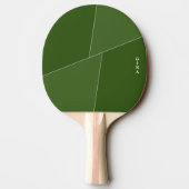 Zwei Tone Green Ping Pong Paddle Personalisiert Tischtennis Schläger (Rückseite)