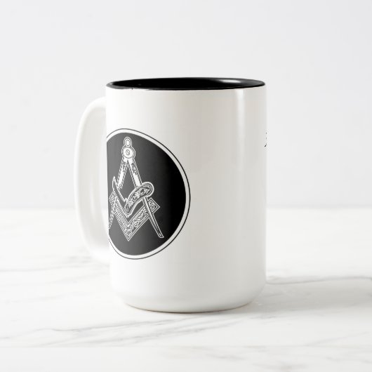 Zwei-Tone-Grödner-Tasse, 444 ml Zweifarbige Tasse (Vorderseite Links)