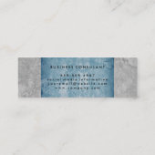 Zwei Tone Grunge Textur Mini Visitenkarte (Rückseite)