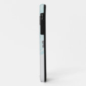 zwei Töne hübsche blaue Blume Blumendamaske Case-Mate iPhone Hülle (Hinten/Links)
