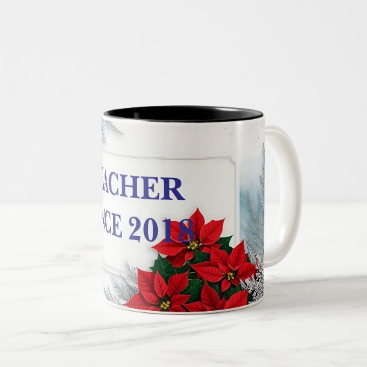 Zwei Töne individuell gestaltbare Tasse im Blumend (VorderseiteRechts)