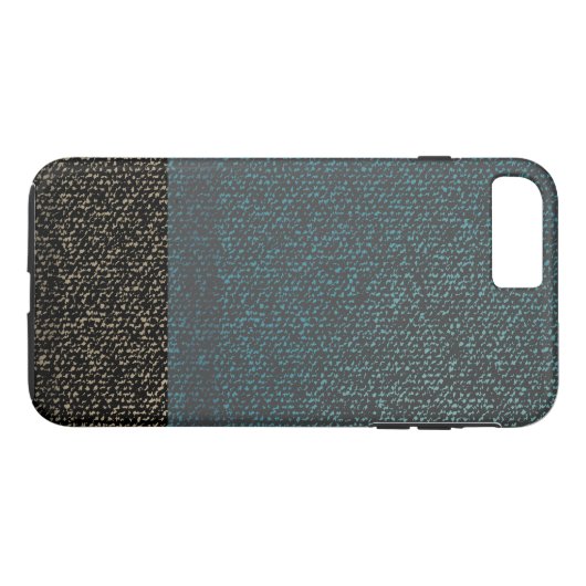 Zwei Tone Jeans Textur Case-Mate iPhone Hülle (Rückseite (Horizontal))