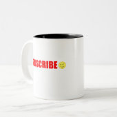 Zwei-Tone-Kaffee-Tasse abonnieren Zweifarbige Tasse (Vorderseite Links)