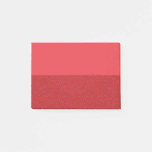 Zwei-Tone-Lärm-Textur Tomato Red Post-it® Notes Post-it Klebezettel (Vorderseite)