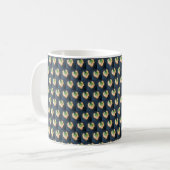 Zwei Tone-Leaf-Muster-Tasse Kaffeetasse (Vorderseite Links)