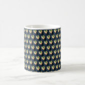 Zwei Tone-Leaf-Muster-Tasse Kaffeetasse (Mittel)