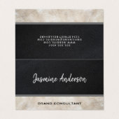 Zwei Tone Leather | Beratung Visitenkarten (Außenseite Aufgefaltet)