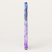 Zwei tone Lila Marmoraussehen Case-Mate iPhone Hülle (Hinten/Links)