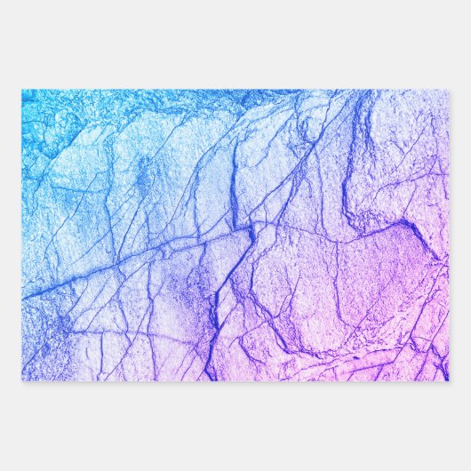 Zwei tone Lila Marmoraussehen Geschenkpapier Set (Vorderseite 2)