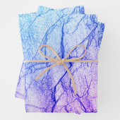 Zwei tone Lila Marmoraussehen Geschenkpapier Set (Beispiel)