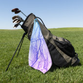 Zwei tone Lila Marmoraussehen Golfhandtuch (Gras)
