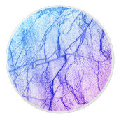 Zwei tone Lila Marmoraussehen Keramikknauf (Vorderseite)