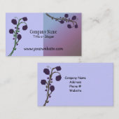 Zwei tone Lila Rose Design Visitenkarte (Vorne/Hinten)