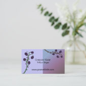 Zwei tone Lila Rose Design Visitenkarte (Stehend Vorderseite)