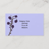 Zwei tone Lila Rose Design Visitenkarte (Rückseite)