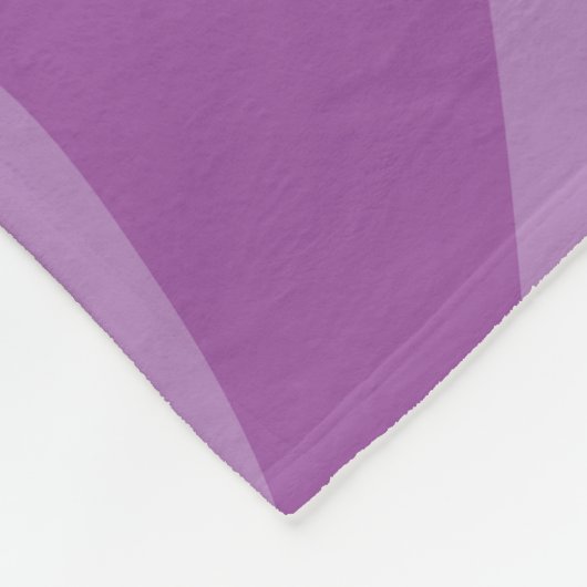 Zwei Tone Lila Zebra Print Fleecedecke (Ecke)