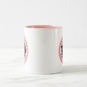 Zwei-Tone-Logo für personalisierte Unternehmenswer Zweifarbige Tasse (Mittel)