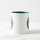 Zwei-Tone-Logo für personalisierte Unternehmenswer Zweifarbige Tasse (Mittel)