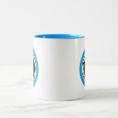 Zwei-Tone-Logo für personalisierte Unternehmenswer Zweifarbige Tasse (Mittel)
